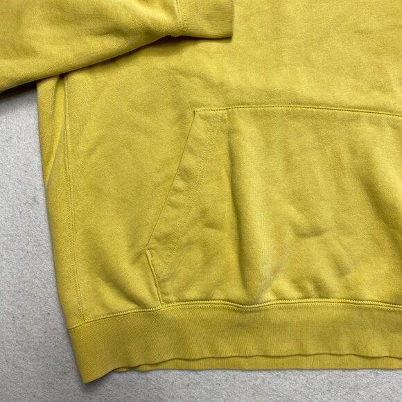 Vintage Nike Hoodie Men's XL Yellow Drawstring Pullover Swoosh White Tag Y2K - Picture 6 of 12